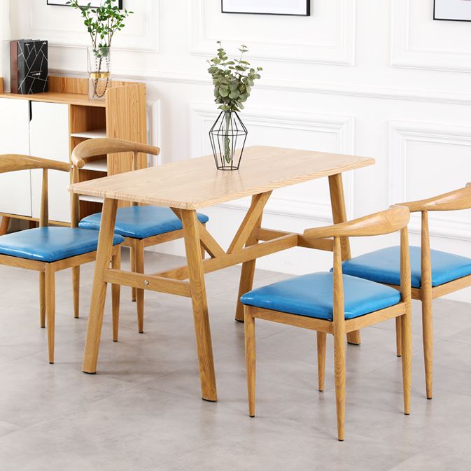 Industrial Kitchen Wood Table for Restaurant Dining Table with Wooden Base Clearhalo ' dining_table' 'Dining Tables & Seating' 'Dining Tables' 'furn' 'furn_dining_table' 'Furniture' 'furniture_dining_table' 'Kitchen & Dining Furniture' 'kitchen&dining_furn' 'kitchen' 'kitchen_dining_table' 1200x1200_6907075f-72e5-46ac-a9fd-ba1e0806ea90