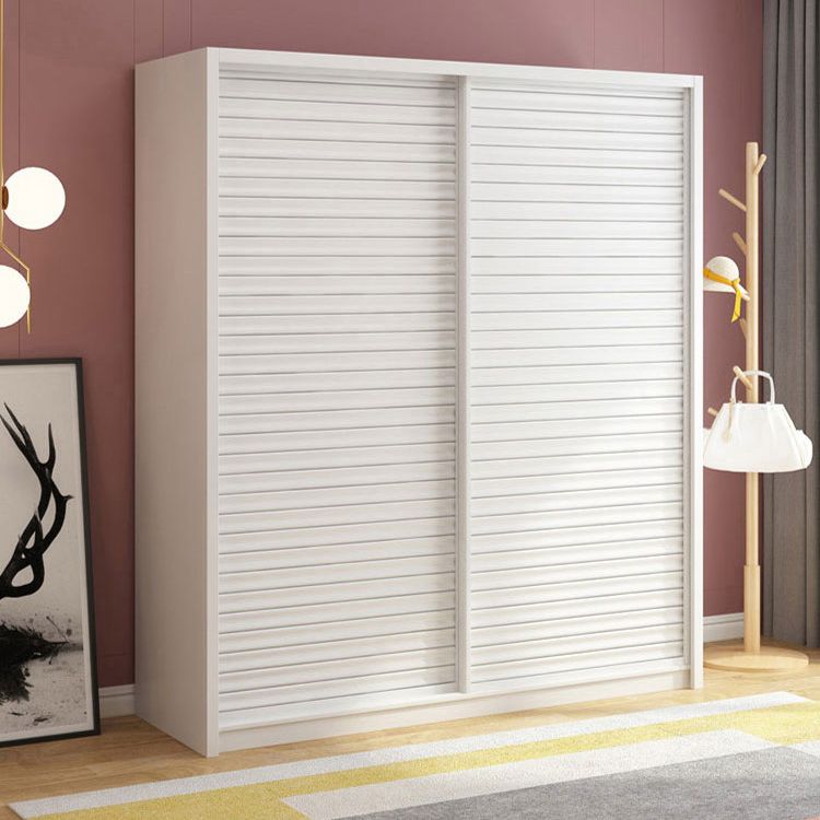 Armario de madera de armón de armario de estilo contemporáneo con puerta corredera para dormitorio