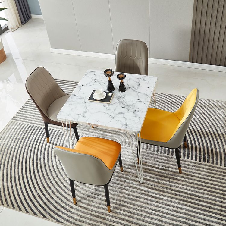 Industrial Style Square Dining Table 4 Legs Dining Site Table for Dining Room Clearhalo ' dining_table' 'Dining Tables & Seating' 'Dining Tables' 'furn' 'furn_dining_table' 'Furniture' 'furniture_dining_table' 'Kitchen & Dining Furniture' 'kitchen&dining_furn' 'kitchen' 'kitchen_dining_table' 1200x1200_690ab1f4-b4d8-43cd-a8ea-53dd4fe7c9da