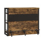 Industrial Style Bar Table Rectangle Wood Bar Table with Shelves for Dining Room