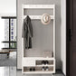 Modern Style Storage Armoire Home Wooden Wardrobe Cabinet with Shelves