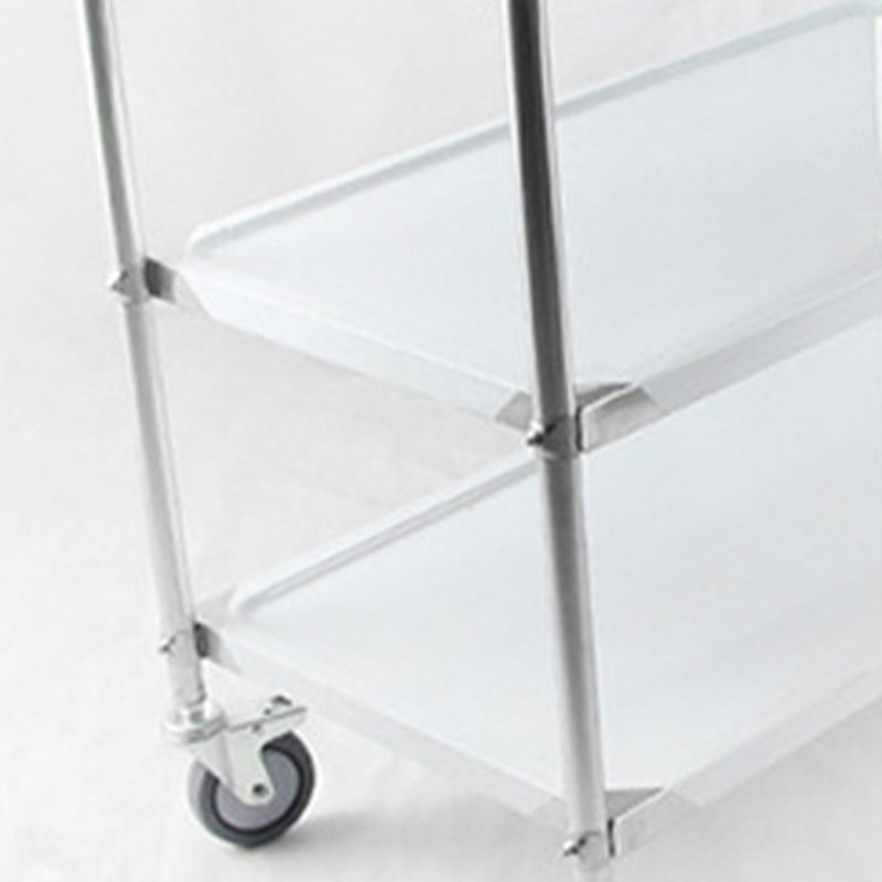 Modern Stainless Steel Prep Table Rectangular Rolling Prep Table for Dining Room