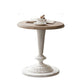 Pedestal Round Side End Table Rustic Distressed Side End Table