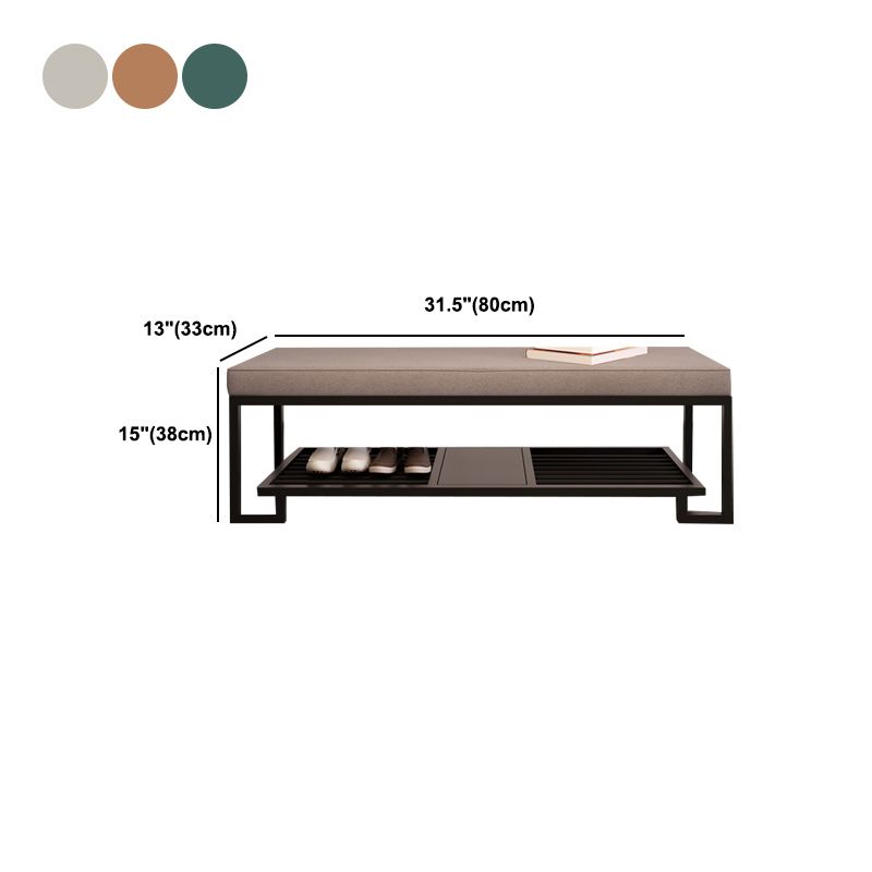 Modern Solid Color Bench Upholstered Entryway Bench with Storage Clearhalo 'Benches' 'Chairs & Seating' 'furn' 'furn_benches' 'Furniture' 'Living Room Furniture' 1200x1200_690ecad7-2bfd-4928-a5a0-3498829328db