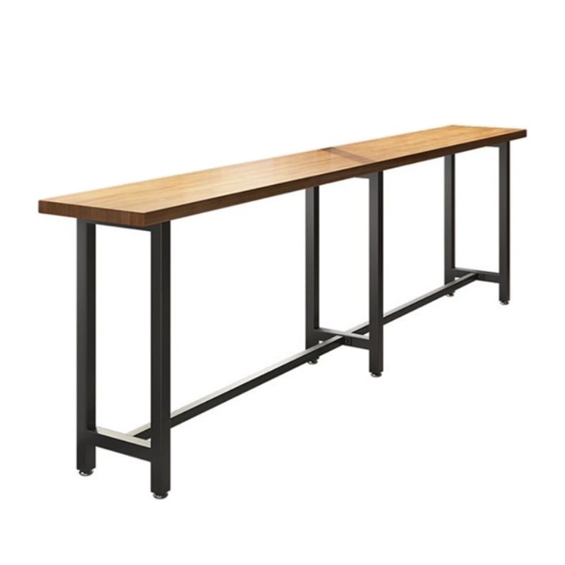 Juego de mesa de Bar moderno de 1/7 piezas, mesa de mostrador de madera rectangular para tienda de té con leche