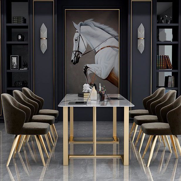 Sintered Stone Curved Meeting Table Home Office Luxury Writing Desk Clearhalo 'furn' 'furn_office_desk' 'Furniture' 'furniture_office_desk' 'Office Desks' 'Office Furniture' 'office_desk' 1200x1200_69103f23-7632-4ecd-ab58-94e26e5d5935