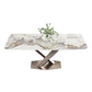 Traditional Luxury Dining Table Single Pedestal Base Rectangle Table for Home Clearhalo ' dining_table' 'Dining Tables & Seating' 'Dining Tables' 'furn' 'furn_dining_table' 'Furniture' 'furniture_dining_table' 'Kitchen & Dining Furniture' 'kitchen&dining_furn' 'kitchen' 'kitchen_dining_table' 1200x1200_69124b63-28c2-45f3-96e3-1b2e6ae1e2b8