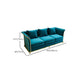 27.5" H Contemporary Blue Velvet Tuxedo Arm Sofa with Pillows Clearhalo 'furn' 'furn_sofas' 'Furniture' 'Living Room Furniture' 'Sofa' 'sofas' 1200x1200_6912aece-8654-4b41-8258-4afafafaa615