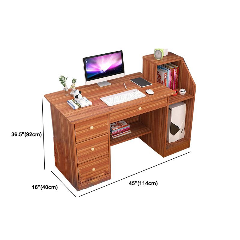 Bureau en bois contemporain Credenza Home Rectangular Home Writing Desk