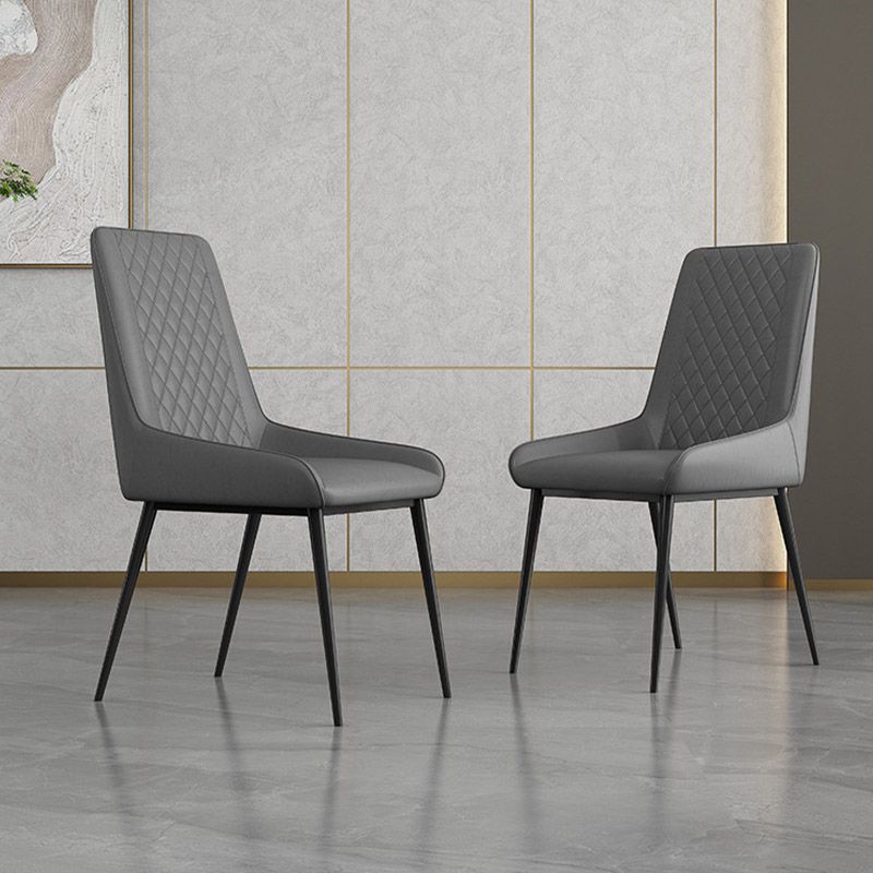 Sedia da sala da pranzo imbottita industriale cucina sedia laterale parsons