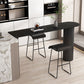 Sintered Stone Bistro Bar Table Double Pedestal Bar Table for Kitchen Clearhalo 'Bar Furniture' 'Bar Tables' 'bar_tables' 'furn' 'furn_bar_tables' 'Furniture' 'Kitchen & Dining Furniture' 1200x1200_6917280c-1c14-4850-a232-0375711fe5eb