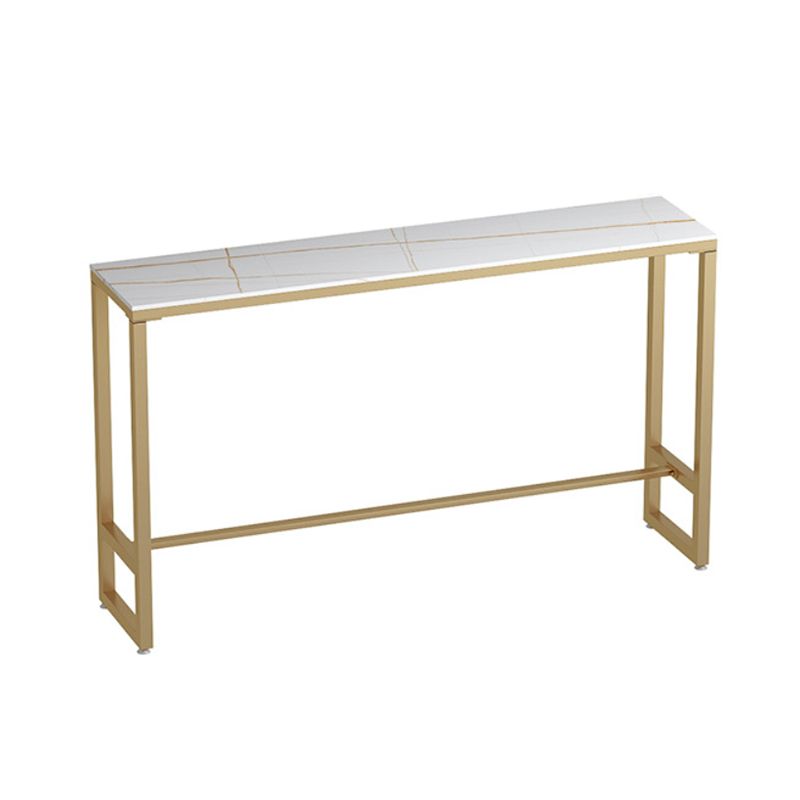 Glam 1/3 Pieces Bar Table Set Rectangle Stone Counter Table with Stools for Milk Tea Shop Clearhalo 'Bar Furniture' 'furn' 'furn_home_bar_bar_sets' 'Furniture' 'Home Bars & Bar Sets' 'home_bar_bar_sets' 'Kitchen & Dining Furniture' 1200x1200_69174d40-18de-4c0e-8686-06fda28ae56e