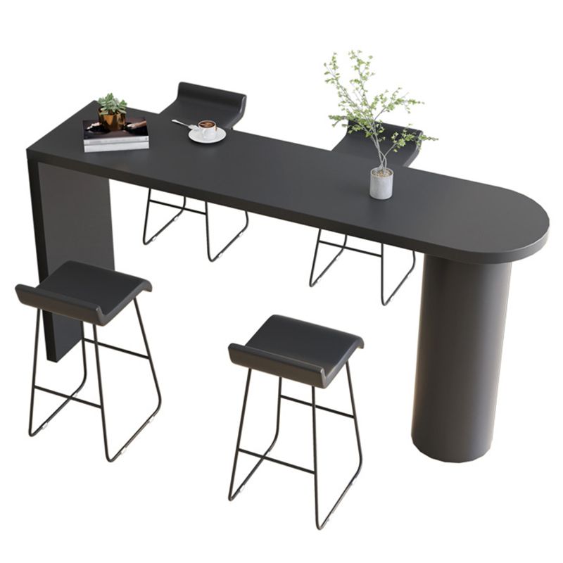 Moderno rettangolo di rettangolo bancone della barra di metallo bancone per casa