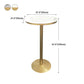White Glam Style Ropund Table in Iron and Wood Table Milk Tea Shop Bar Table Clearhalo 'Bar Furniture' 'Bar Tables' 'bar_tables' 'furn' 'furn_bar_tables' 'Furniture' 'furniture_bar_tables' 'Kitchen & Dining Furniture' 1200x1200_69199973-87df-419a-a99d-46ca8f055456