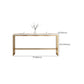 Glam Style Rectangle Bar Table Golden Base for Milk Tea Shop Clearhalo 'Bar Furniture' 'Bar Tables' 'bar_tables' 'furn' 'furn_bar_tables' 'Furniture' 'Kitchen & Dining Furniture' 1200x1200_6919d438-63b4-4b04-86b1-bfcc5ff75f6b