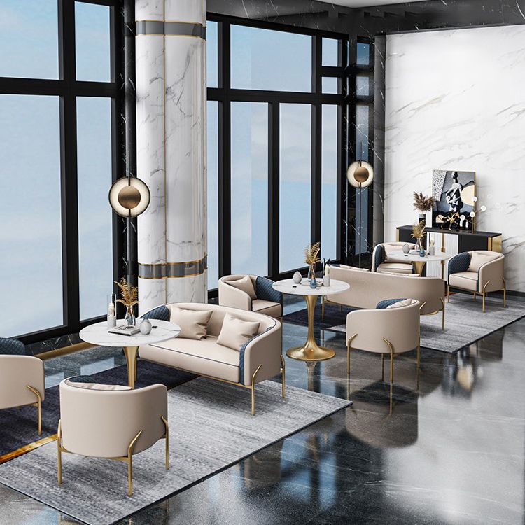 Traditional Luxury Round Dining Table Sintered Stone Table with Gold Tulip Base Clearhalo ' dining_table' 'Dining Tables & Seating' 'Dining Tables' 'furn' 'furn_dining_table' 'Furniture' 'furniture_dining_table' 'Kitchen & Dining Furniture' 'kitchen&dining_furn' 'kitchen' 'kitchen_dining_table' 1200x1200_6919ffc0-57a7-4854-8444-e86a5d8e7a02