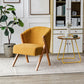 Scandinavian Wooden Accent Armchair Solid Color Arms Included Armchair Clearhalo 'Accent Chairs' 'accent_chairs' 'Chairs & Seating' 'furn' 'furn_accent_chairs' 'Furniture' 'Living Room Furniture' 1200x1200_691b3dda-1028-4843-ba70-da8d10d50f44