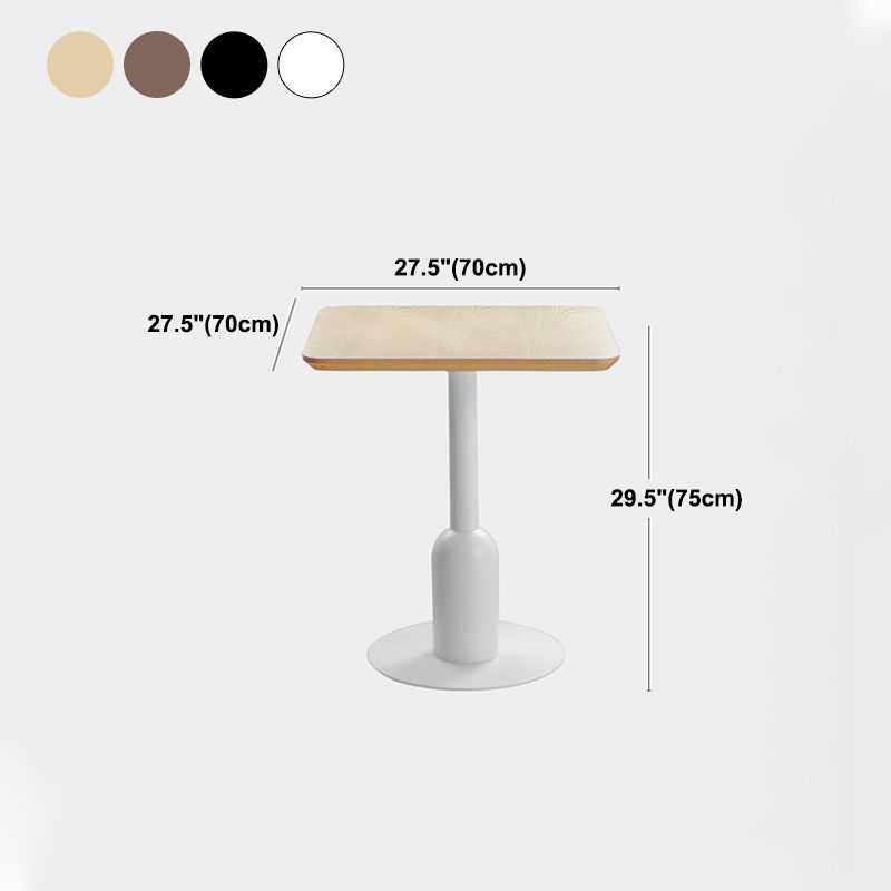 Industrial Style Dining Site Table MDF Dining Room Furniture with Pedestal Base Clearhalo ' dining_table' 'Dining Tables & Seating' 'Dining Tables' 'furn' 'furn_dining_table' 'Furniture' 'furniture_dining_table' 'Kitchen & Dining Furniture' 'kitchen&dining_furn' 'kitchen' 'kitchen_dining_table' 1200x1200_691cfe9e-6bd7-4be0-8f85-ddbcdd34c12c