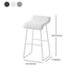 Scandinavian Leather Metal Counter Stools Low Back Bar Stools with Solid Wave Seat Clearhalo 'Bar Furniture' 'Bar Stools' 'bar_stools' 'furn' 'furn_bar_stools' 'Furniture' 'furniture_bar_stools' 'Kitchen & Dining Furniture' 1200x1200_6920523b-85af-40ed-b235-8a76d1ad3409