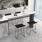 Minimalism Bar Table 42-inch Height Stone Top and Metal Base Bistro Table Clearhalo 'Bar Furniture' 'Bar Tables' 'bar_tables' 'furn' 'furn_bar_tables' 'Furniture' 'furniture_bar_tables' 'Kitchen & Dining Furniture' 1200x1200_6920c54e-0361-4881-9618-a7a8bde35513