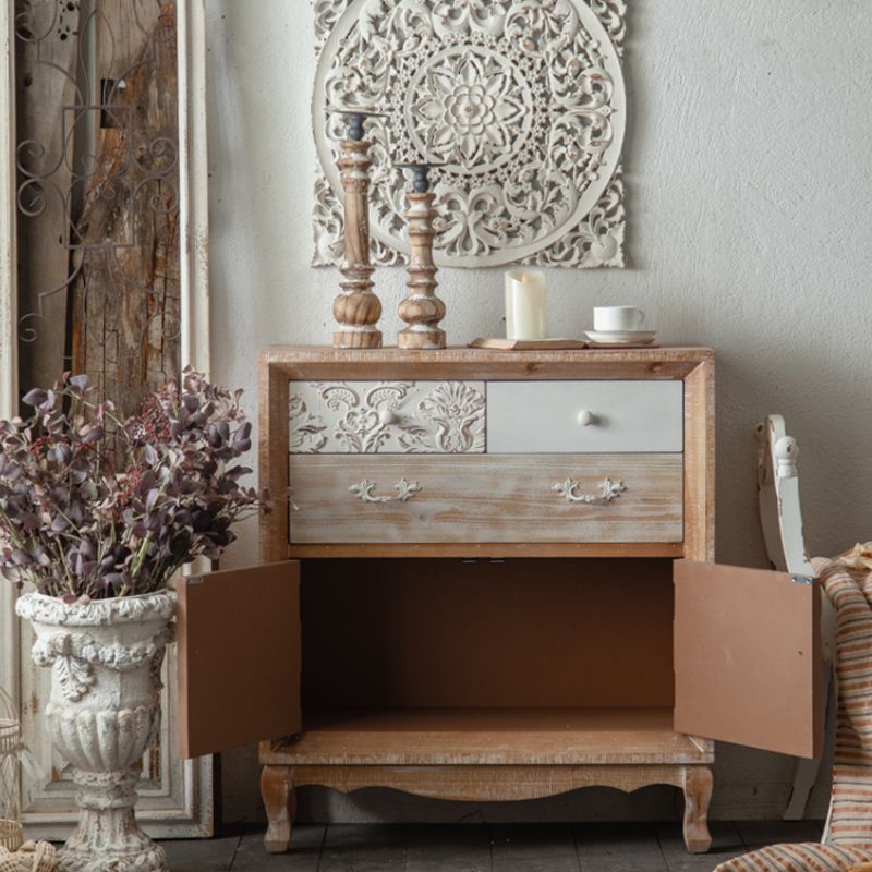 Industrial Espresso Accent Cabinet with Drawer Chest with Doors Clearhalo 'Cabinets & Chests' 'cabinets_chests' 'furn' 'furn_cabinets_chests' 'Furniture' 'Living Room Furniture' 1200x1200_69214ca2-f21c-4c5a-8e91-90630c66374e