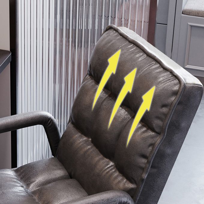 Modern Adjustable Back Height Task Chair Home Office Computer Chair Clearhalo 'furn' 'furn_office_chair' 'Furniture' 'Office Chairs' 'Office Furniture' 'office_chair' 1200x1200_692181df-4ac9-4257-b912-077f33fa1edb