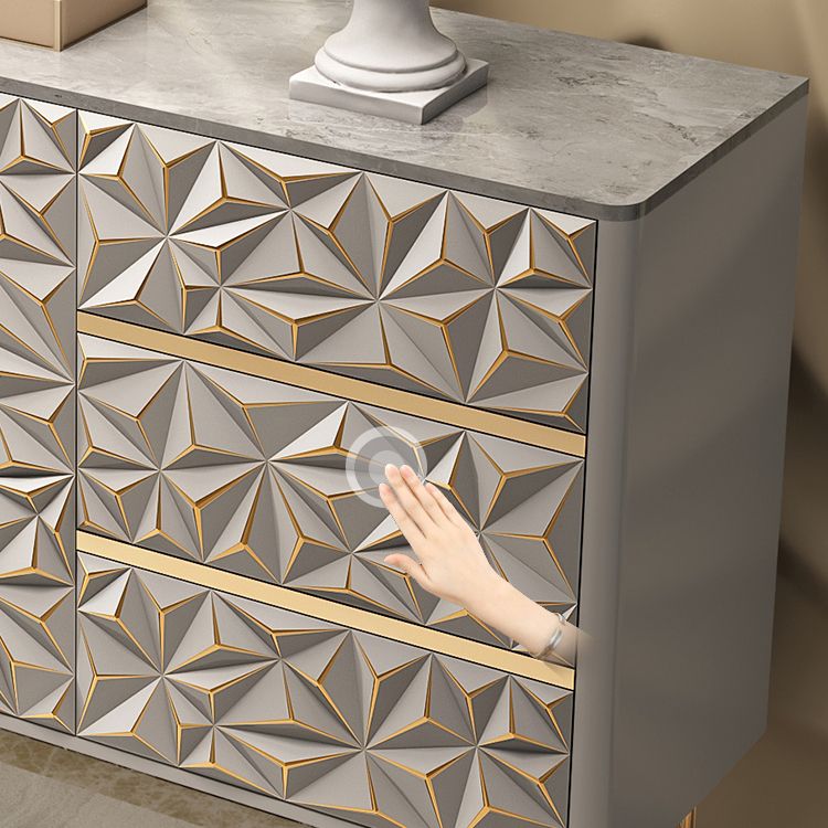 Glam Buffet Table Stone Sideboard Table with Legs for Dining Room Clearhalo 'buffet_sideboard' 'Buffets & Sideboards' 'furn' 'furn_buffet_sideboard' 'Furniture' 'Kitchen & Dining Furniture' 1200x1200_69228ea1-d4ed-403c-ba1a-5e6402584c62