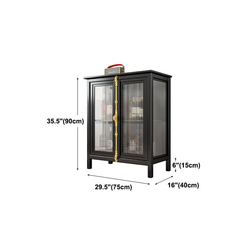Sideboard Glam Sideboard Sideboard di stoccaggio in vetro per sala da pranzo in cucina