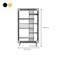 Contemporary Shelf Bookcase Open Storage Metal Bookcase with Shelves