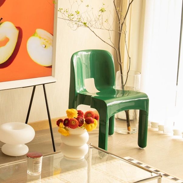 Plastic Open Back Dining Chair Stackable Side Chair for Dining Room Clearhalo 'Dining Chairs' 'Dining Tables & Seating' 'dining_chair' 'furn' 'furn_dining_chair' 'Furniture' 'Kitchen & Dining Furniture' 1200x1200_6928e6ce-6d7c-4916-b13a-98860e384486