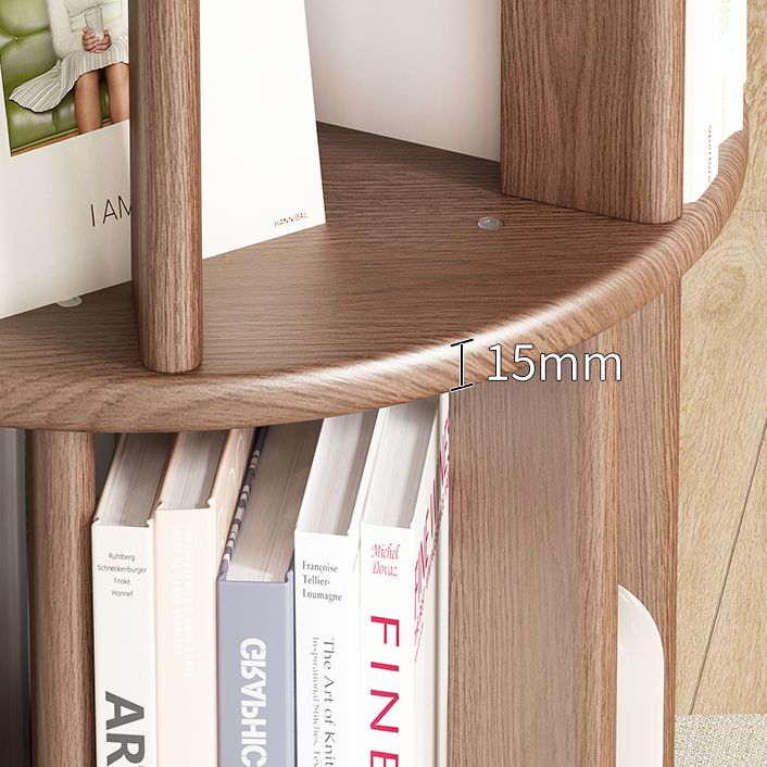 Scandinavian Style Bookshelf with Casters Bookcase for Home Office Study Room Clearhalo 'Bookcases' 'Furniture' 'furniture_bookcases' 'kitchen' 'kitchen_bookcases' 'Living Room Furniture' 'Office Furniture' 1200x1200_6929a717-8ec1-45cc-9679-308a14e1c945