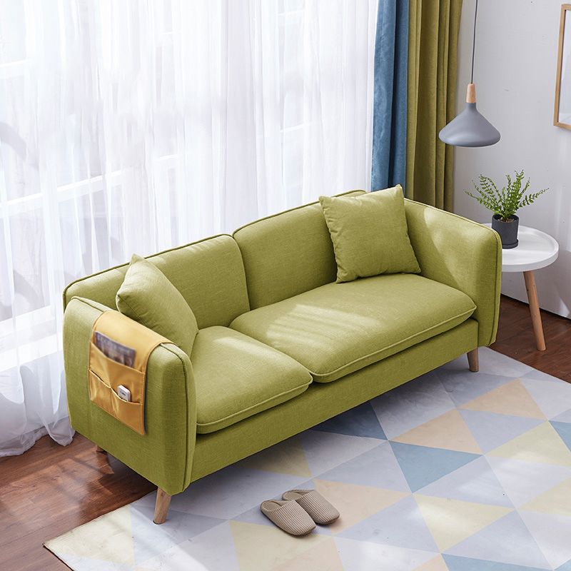 Linen Modern Sofa Square Arm 30"W Cushions Sofa for Living Room Clearhalo 'furn' 'furn_sofas' 'Furniture' 'furniture_sofas' 'kitchen' 'kitchen_sofas' 'Living Room Furniture' 'Sofa' 'sofas' 1200x1200_692a39e1-0785-4807-a72c-2a82321c68a3
