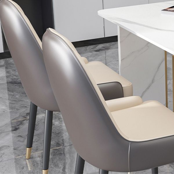 Luxury 1/2/5/7 Pieces Dining Set Sintered Stone Rectangle Dining Table Set with Chairs Clearhalo 'Dining Room Sets' 'Dining Tables & Seating' 'dining_room_set' 'furn' 'furn_dining_room_set' 'Furniture' 'furniture_dining_room_set' 'Kitchen & Dining Furniture' 'kitchen&dining_furn' 'kitchen' 1200x1200_692a4190-835b-400c-87c9-994839bd2e15