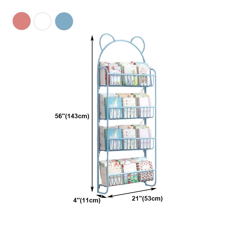 Contemporary Wall Mounted Bookshelf Metal Closed Back Bookcase for Home Clearhalo 'Bookcases' 'furn' 'furn_bookcases' 'Furniture' 'furniture_bookcases' 'Office Furniture' 1200x1200_692a965f-cef8-420d-bbb0-33cdb23141e8