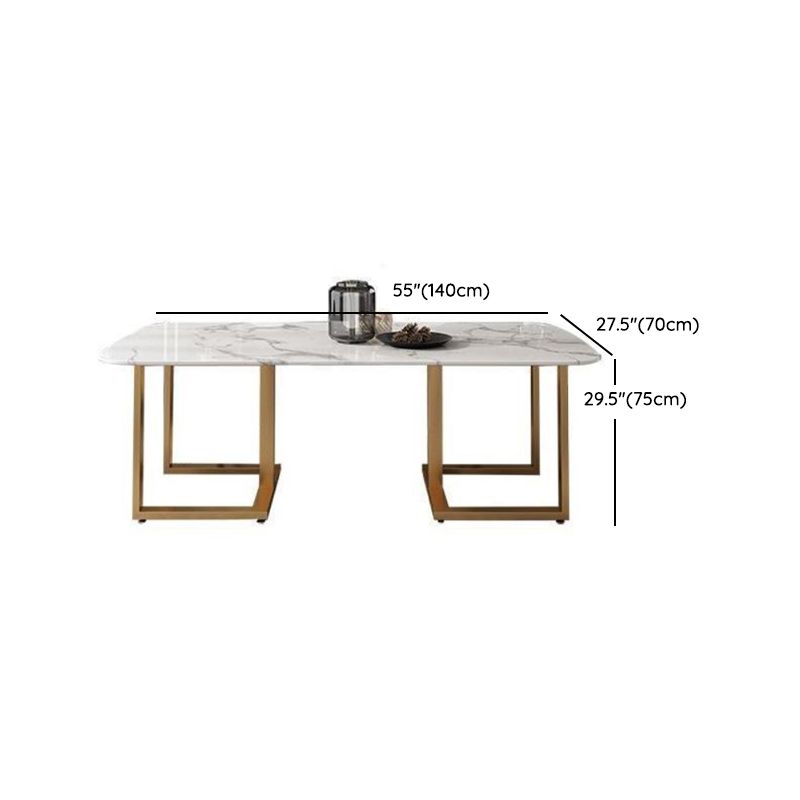 Modern 1/7 Pieces Dining Set Rectangle Stone Dining Table for Dining Room Kitchen
