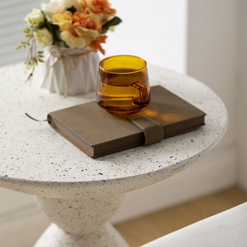 Metal Pedestal Coffee Table Contemporary White Coffee Cocktail Table Clearhalo 'Coffee & Accent Tables' 'Coffee Tables' 'coffee_tables' 'furn' 'furn_coffee_tables' 'Furniture' 'Living Room Furniture' 1200x1200_692d79cb-a501-4c5b-8f99-c6a2eea58e94