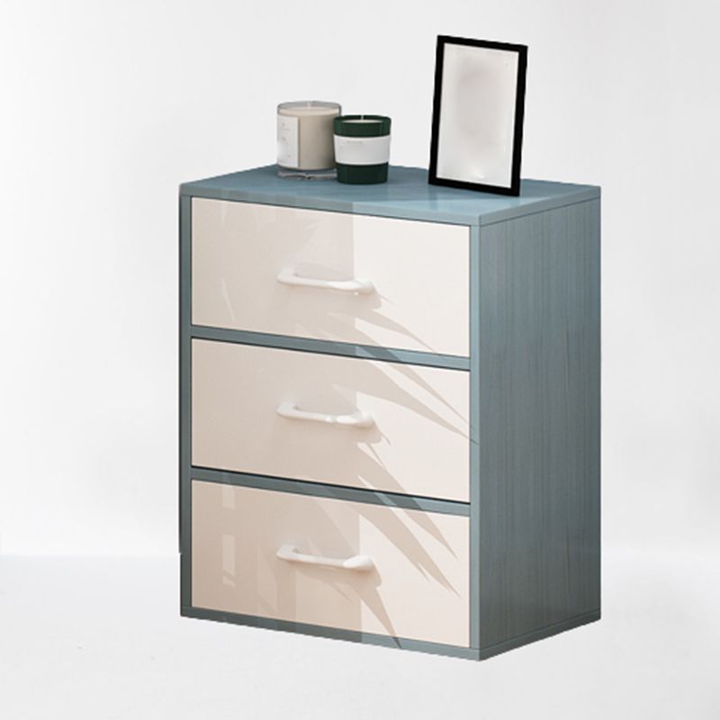 11.81" Wide Modern Accent Chest with Drawers Wooden Chest on Wheels