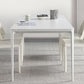Modern White Kitchen Dining Table Sintered Stone Rectangle Dining Table with 4 Legs Base Clearhalo ' dining_table' 'Dining Tables & Seating' 'Dining Tables' 'Furniture' 'furniture_dining_table' 'Kitchen & Dining Furniture' 'kitchen&dining_furn' 'kitchen' 'kitchen_dining_table' 1200x1200_692f1f21-8f3f-45a7-856b-cc7f19d1da65