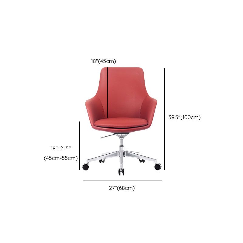 Modern Swivel Chair Desk Chair Faux Leather Executive Managers Chair Clearhalo 'furn' 'furn_office_chair' 'Furniture' 'Office Chairs' 'Office Furniture' 'office_chair' 1200x1200_6930795f-72e5-408c-869d-1b77f692a12e