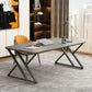 Rectangle Casual Dining Table Grey Tone Fixed Table with Sintered Stone Clearhalo ' dining_table' 'Dining Tables & Seating' 'Dining Tables' 'furn' 'furn_dining_table' 'Furniture' 'furniture_dining_table' 'Kitchen & Dining Furniture' 'kitchen&dining_furn' 'kitchen' 'kitchen_dining_table' 1200x1200_693196c6-2ea9-487a-b98b-e4478a36d947
