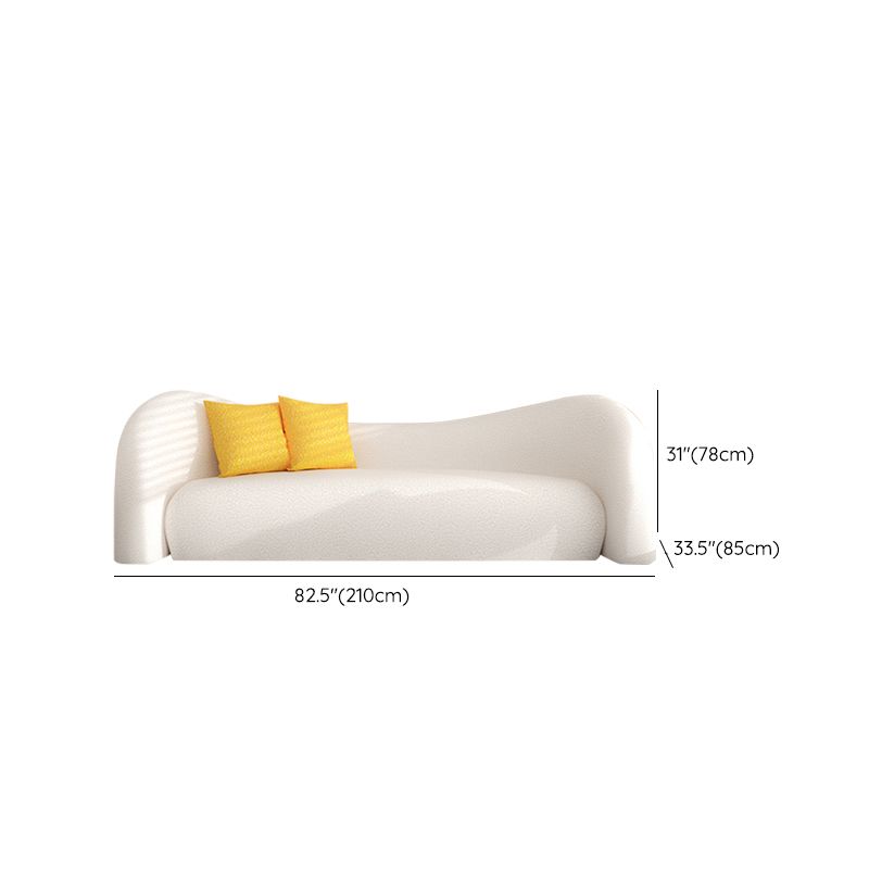 Stationary Sofa Living Room Tuxedo Arm Loveseat with Pillows