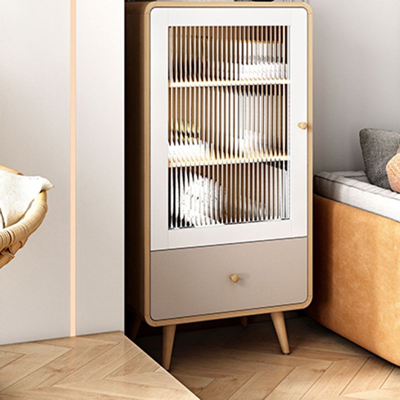 46.45'"Tall 1- Door Wooden Cabinet, Rectangle Accent Cabinet with Drawer Clearhalo 'Cabinets & Chests' 'cabinets_chests' 'furn' 'furn_cabinets_chests' 'Furniture' 'Living Room Furniture' 1200x1200_69346535-5099-43c6-889e-dc0113159932