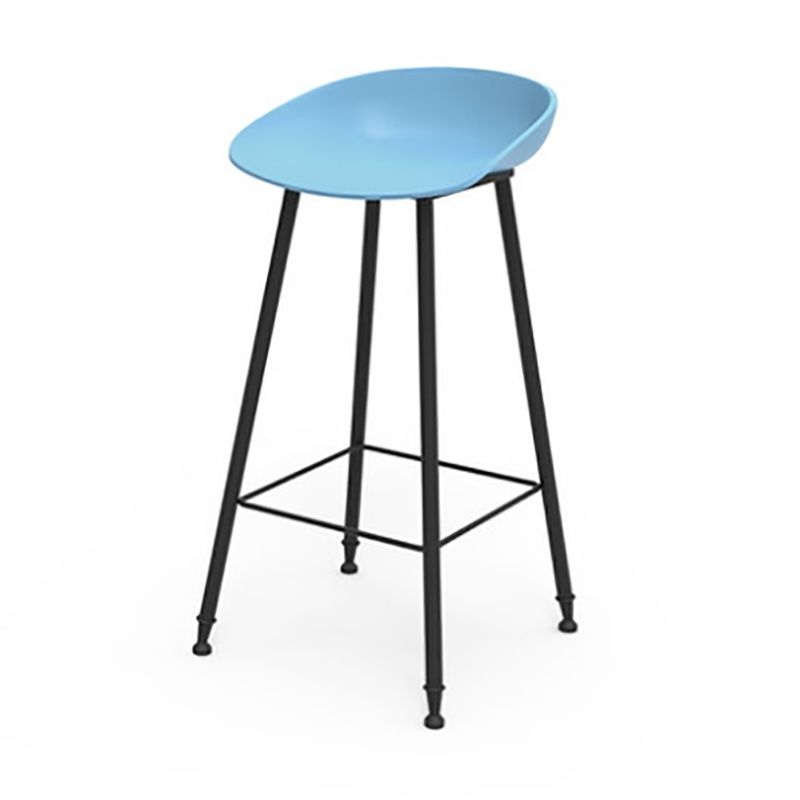 Modern Backrest Counter Stool Iron Cafe Bar Stool with Pedal and Acrylic Seat Clearhalo 'Bar Furniture' 'Bar Stools' 'bar_stools' 'furn' 'furn_bar_stools' 'Furniture' 'Kitchen & Dining Furniture' 1200x1200_69361b76-2fa3-4d35-ba32-8695fc2cad56