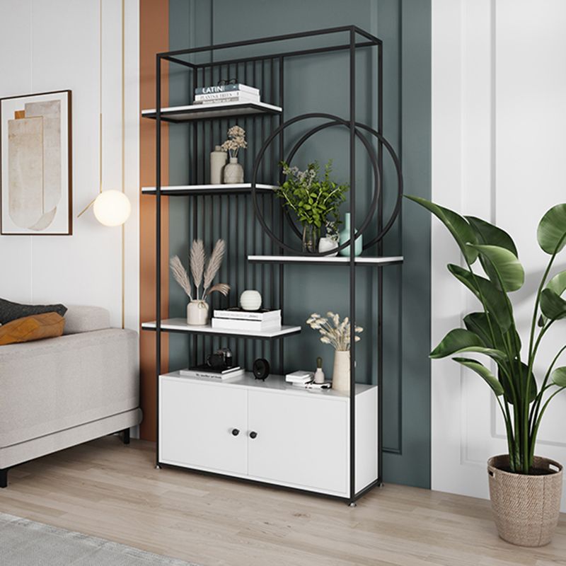 Glam Metal Shelf BOOKCAST Open Back Bookshelf voor studieruimte