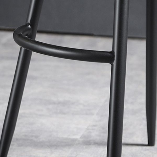 Contemporary Restaurant Footrest Stool Matte Finish Leather Barstool Clearhalo 'Bar Furniture' 'Bar Stools' 'bar_stools' 'furn' 'furn_bar_stools' 'Furniture' 'furniture_bar_stools' 'Kitchen & Dining Furniture' 1200x1200_693d9e4b-bd7d-461c-a091-01b46f665d47