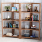 Open Back Folding Bookshelf Wood Contemporary Bookcase for Home Clearhalo 'Bookcases' 'furn' 'furn_bookcases' 'Furniture' 'Office Furniture' 1200x1200_693f5e6b-fc5b-40d0-bb32-e2e9f856376f