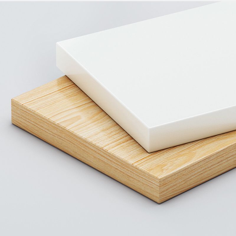 Rectangular 4 Legs Side Table Natural/White One-Shelf End Table with Wheels Clearhalo 'Coffee & Accent Tables' 'End & Side Tables' 'end_side_table' 'Furniture' 'furniture_end_side_table' 'Living Room Furniture' 1200x1200_693f71d3-f129-42fe-9445-5c1a948928f7