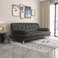 Sofa convertible de 33,46 "Sofa large en cuir en cuir avec dos biscuit