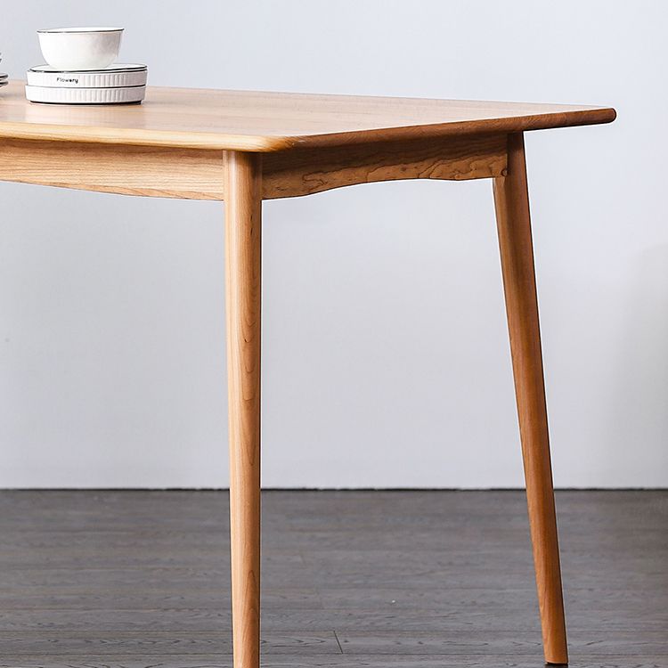 Solid Wood Rectangle Dining Table in Nature Contemporary Kitchen Wood Table with 4 Legs Clearhalo ' dining_table' 'Dining Tables & Seating' 'Dining Tables' 'furn' 'furn_dining_table' 'Furniture' 'furniture_dining_table' 'Kitchen & Dining Furniture' 'kitchen&dining_furn' 'kitchen' 'kitchen_dining_table' 1200x1200_6941d632-de19-41c9-ad93-2a7ba9925d2d