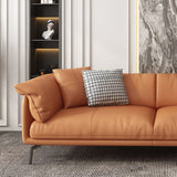 Stationary Stain Resistant Genuine Leather Living Room Pillow Top Arm Sofa Clearhalo 'furn' 'furn_sofas' 'Furniture' 'Living Room Furniture' 'Sofa' 'sofas' 1200x1200_69420136-0ac3-4a98-a631-e8a3a8d8eadb